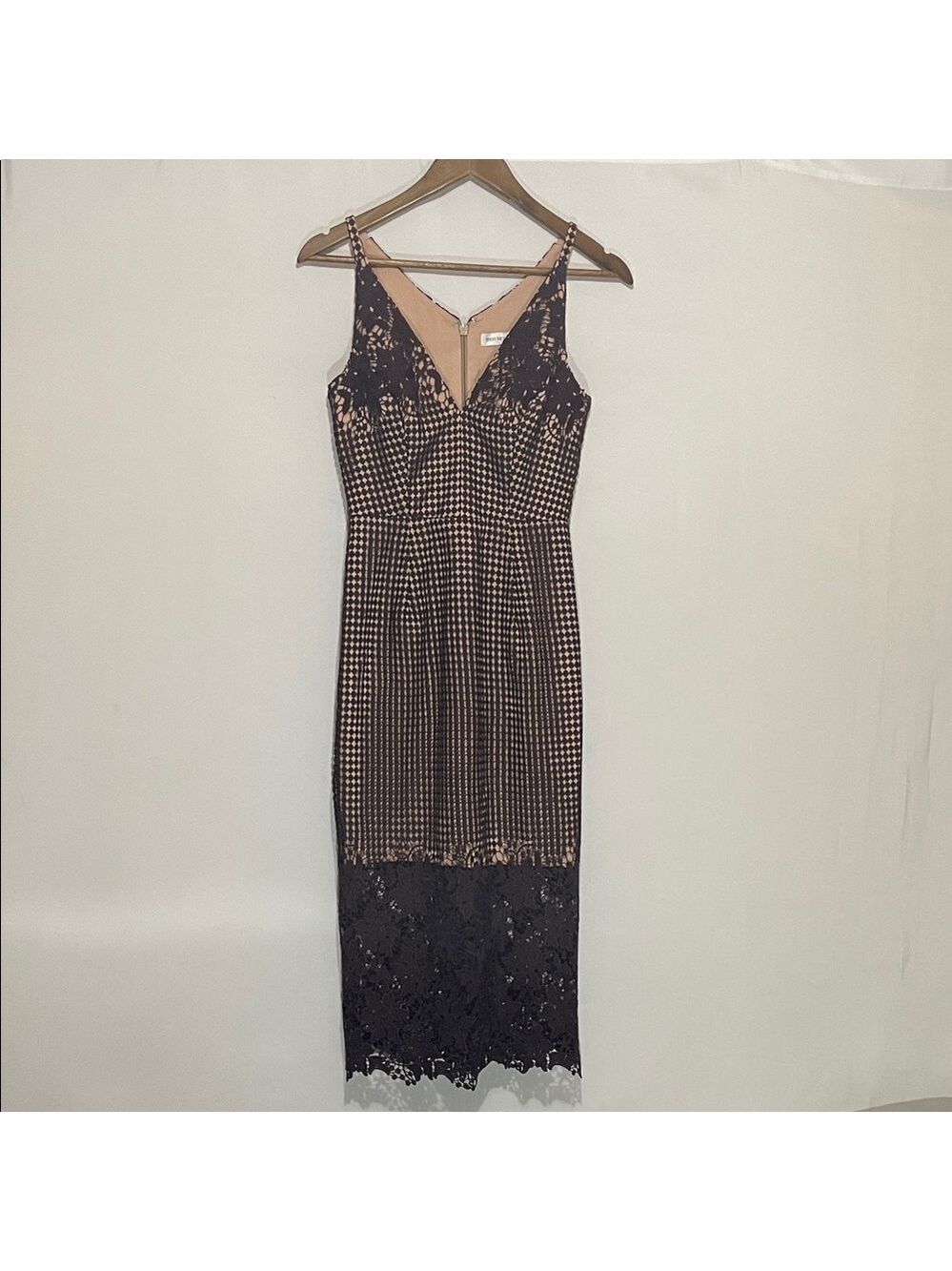 Dress The Population Aurora Lace Midi Dress Sz Small - Picture 3 of 13